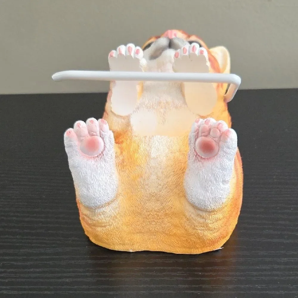 Orange Tabby Cat Toilet Paper Holder